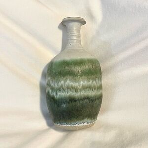 Keith Rousseau Handcrafted Painted Ceramic/Pottery Vase-Beautiful Piece- 7” x 4”